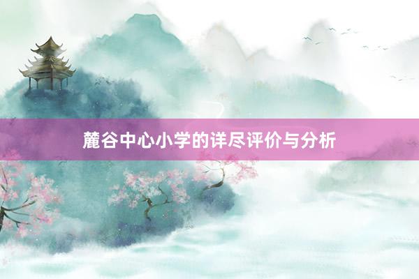 麓谷中心小学的详尽评价与分析